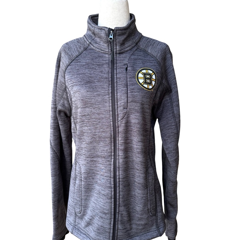 NHL Boston Bruins Hockey Women’s Full Zip Jacket G-III Sports By Carl Banks Sz L